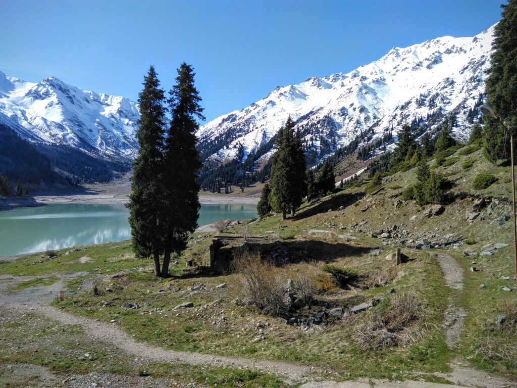 Big Almaty Lake, Le bec d’Ibis tibétain est présent en couple