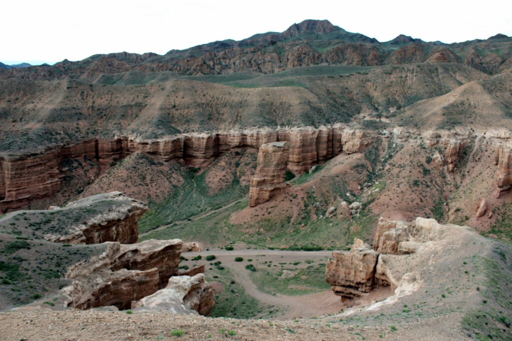 Charyn canyon n’a certainement pas l’envergure du grand canyon des Etats Unis mais il en a la beauté.